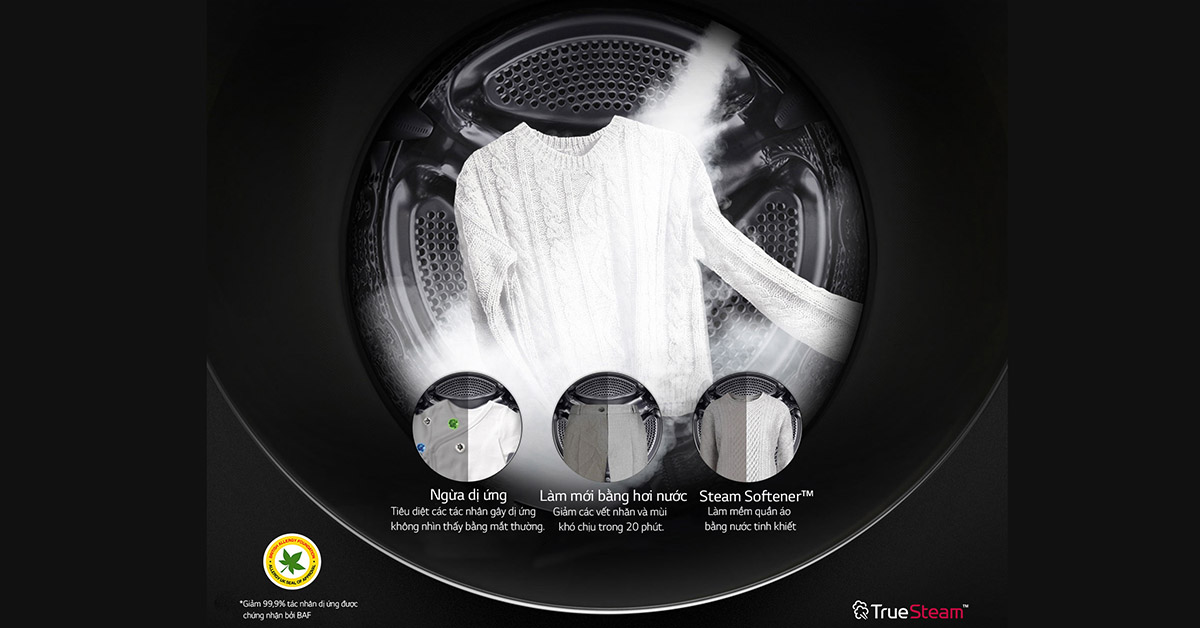 Máy giặt LG Inverter 19 kg F2719SVBVB công nghệ true stream