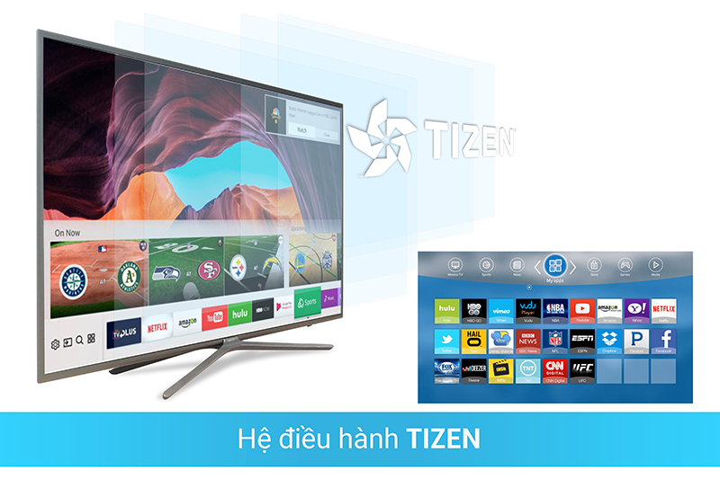 Smart Tivi 4K Samsung 49 inch UA49NU7100 Hệ điều hành tizen
