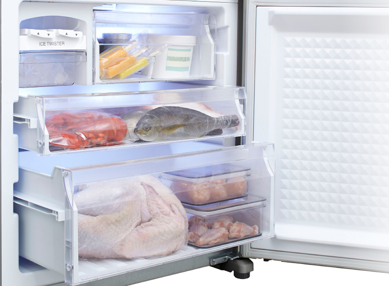 Tủ lạnh Panasonic 363 lít NR-BX418VSVN ba ngăn đông riêng biệt