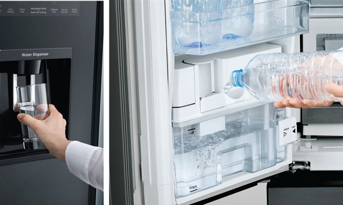Lấy nước bên ngoài tủ lạnh R-WB730PGV6X (XGR)