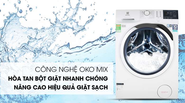 Máy giặt Electrolux EWF9024BDWB - công nghệ oko mix hòa tan bột giặt hiệu quả