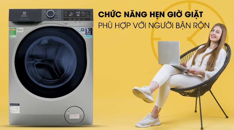 Chức năng hẹn giờ giặt - Máy giặt Electrolux Inverter 9.5 kg EWF9523ADSA