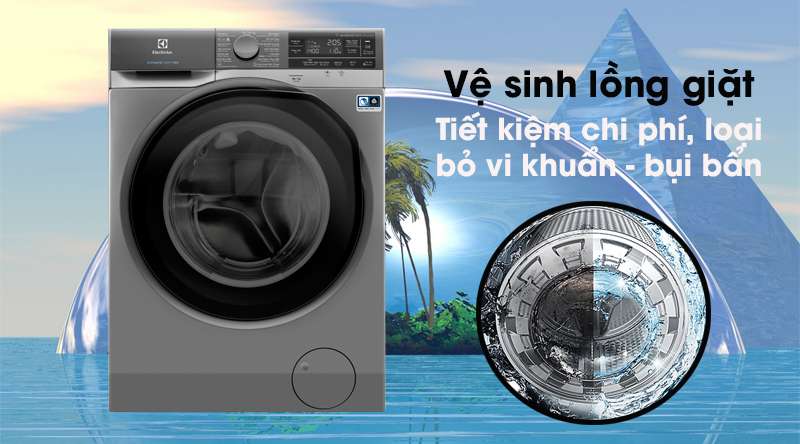 Máy giặt Electrolux Inverter 11 kg EWF1141AESA - Tiết kiệm chi phí, giúp máy bền lâu với tính năng vệ sinh lồng giặt 