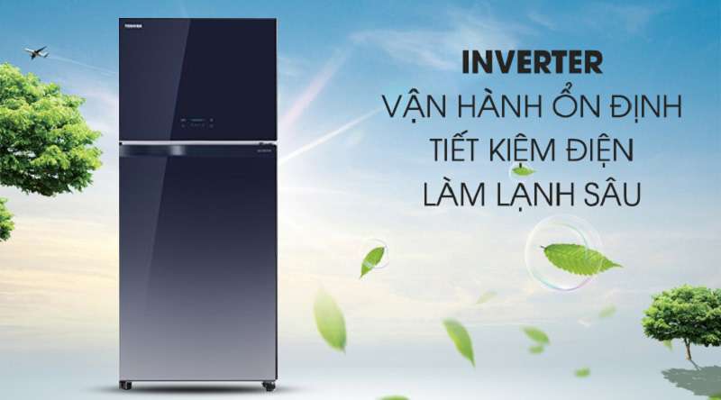 Tủ lạnh Toshiba Inverter 555 lít GR-AG58VA GG  - công nghệ inverter tiết kiệm điện hiệu quả